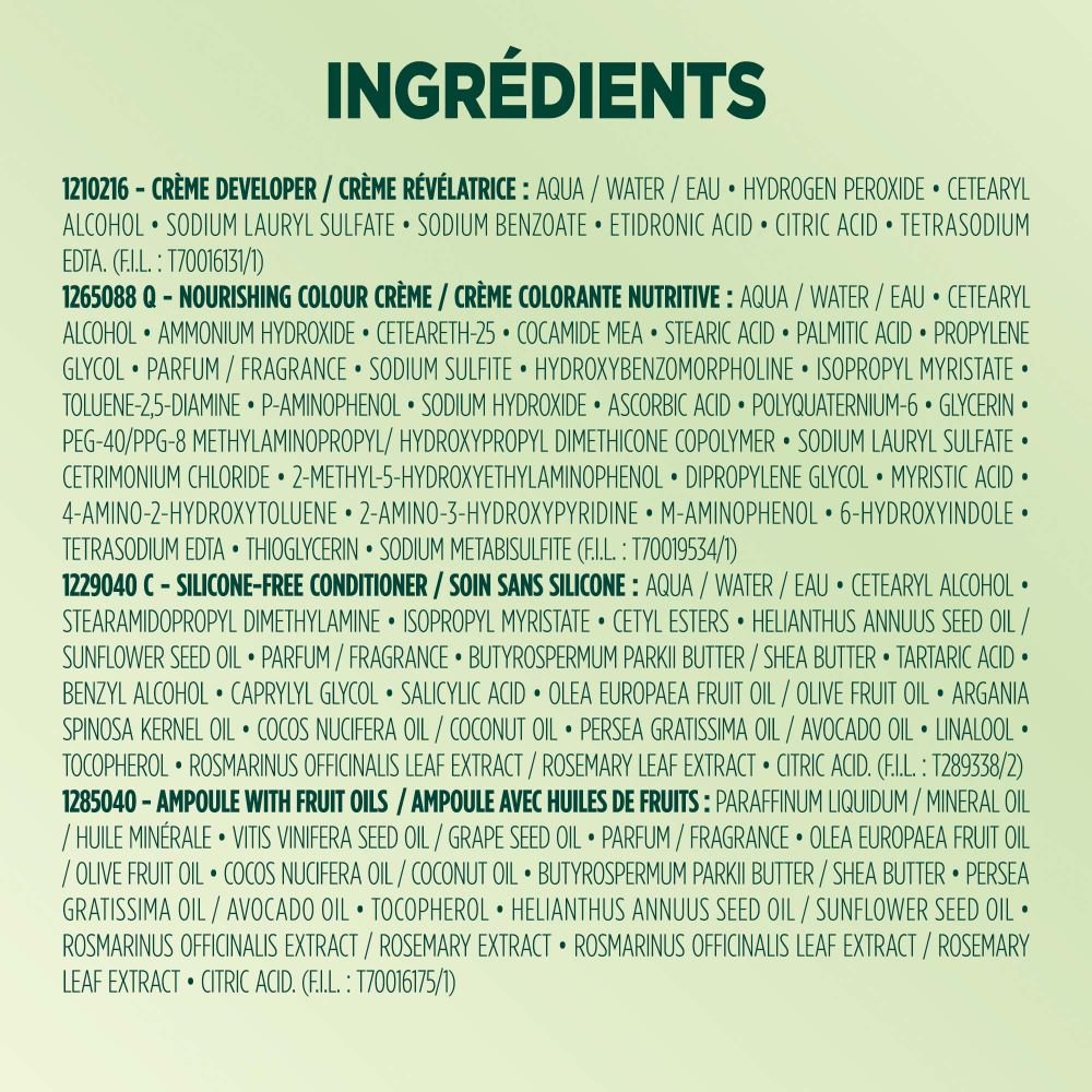 WFP 755029 ULTRA CREME 45 INGREDIENTS FR